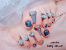 ベイビーブレス(BABY BREATH)/フットマグネットネイル