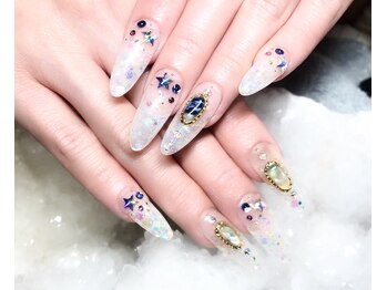 キラキラSTARネイル