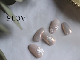 雪の結晶ネイル
