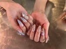 ストーン×薔薇パーツ
