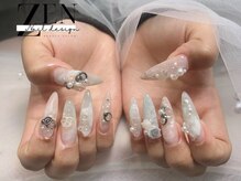 ゼン ネイル デザイン 池袋(ZEN NAIL DESIGN)/* 長 さだしやり放題×つけ放題