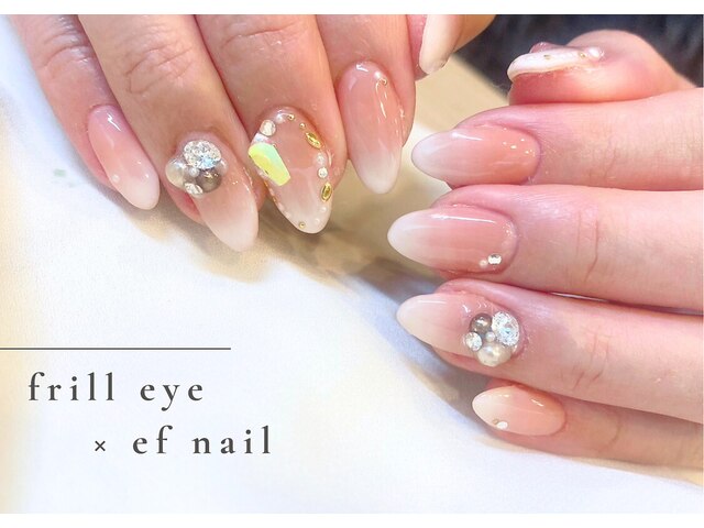 Frill eye × ef nail 河内花園店