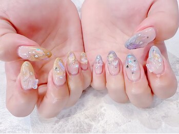 #ワンホンネイル#オーロラ