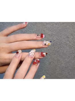 手描きアートが得意なサロン