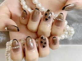 バレンタインネイル