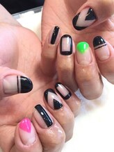 ネイルサロン べルフ(nail salon Verf)/手書き★個性的ネイル