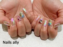 ネイルズアリー 立川店(Nails ally)/韓国ネイル×うるうるネイル×氷