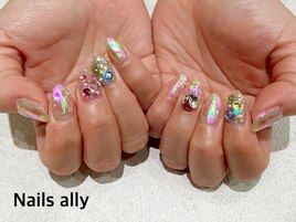 韓国ネイル×うるうるネイル×氷