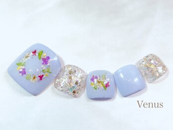 ビーナス(Venus)/ドライフラワーネイル