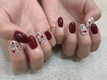 ネイルサロン レクラン(Nail Salon L'ecrin)/チェックネイル 新宿/新宿三丁目