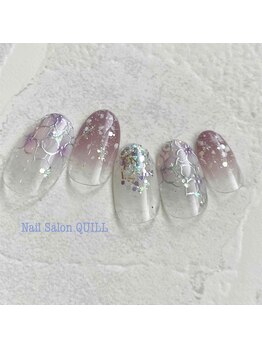 ネイルサロン クイル(QUILL)/６月あじさい（１）