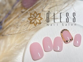 ネイルアンドアイラッシュ ブレス エスパル山形本店(BLESS)/ゴールドのホロで華やかに!