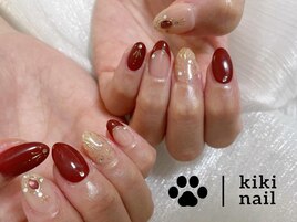 ボルドーネイル/ミラーネイル