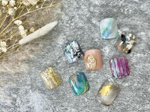 ケーズネイル(K's NAIL)/親指アート付定額コース