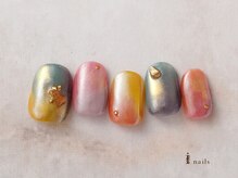 アイネイルズ 横浜EAST店(I-nails)/カラフルミラーネイル