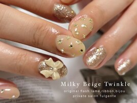 リボン×スタッズ