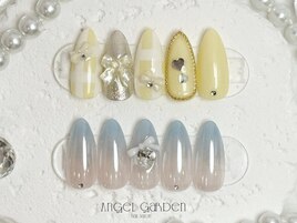 春リボンネイル