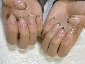ルラネイル(lula nail)/ガラスフレンチネイル¥9,900