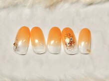 ネウィ ネイル 銀座(newi nail)/パラジェル　オレンジネイル