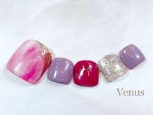 ビーナス(Venus)/ボルドータイダイネイル