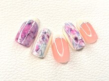 ビューティーサロン ハル(beauty salon haru)/【ニュアンスフラワーフレンチ】