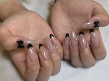 アミル(amiLe)/黒フレンチ☆パラジェル使用