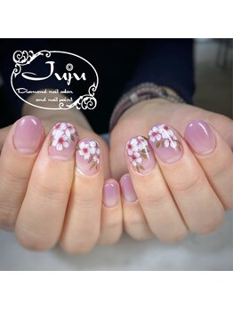 ジュジュ(Juju)/手書き桜ネイル