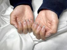 ヤシネイル(Yashi Nail)/シンプル持込　ラメグラ