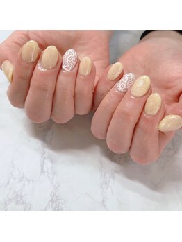 ブラン(blanc)/レースアートネイル