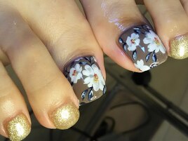 フラワーフットネイル