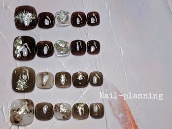ネイルプランニング(Nail-Planning)/ニュアンスキラキラ6900円フット