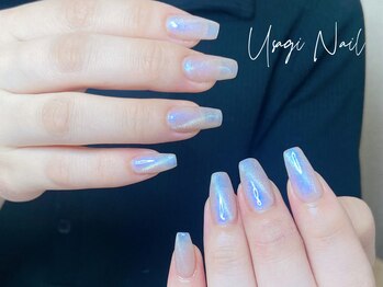 ウサギネイル 新大久保店(usagi nail)/マグネットフレンチ秋可愛い