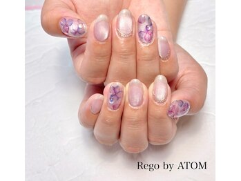 リゴーバイアトム(Rego by ATOM)/マグネット紫陽花ネイル