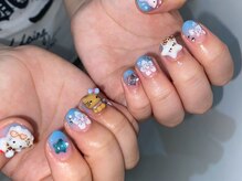 ジェミーネイル シンジュク(Jemiy nail shinjuku)/【Nana】夏ハイビスカス猫