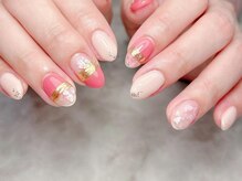 ブリスフルハピネス(Blissful happiness)/ピンクシェルネイル