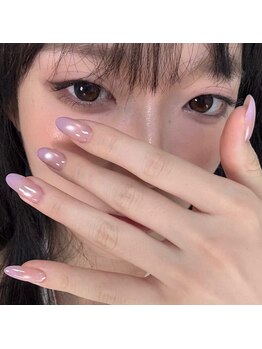 ピンキーネイル(Pinky Nail)/マグネット+カラグラデ-ション