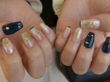 and &nbsp;w/Laque mini/＊ちぐはぐニュアンスネイル＊