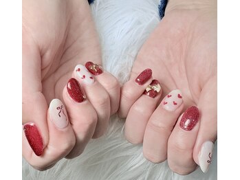 コスモス(cosmos)/クリスマスネイル