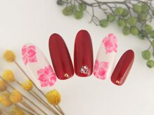 シューズネイルプロデュース/大人フラワーネイル