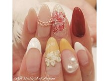 リオッサ オブ ラグーン(RIOSSA of Lagoon)/ボルドーｘマットフラワー