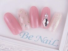 ビーネイル(Be NaiL)/ピンクビジューネイル