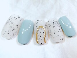 うねうねダルメシアンネイル