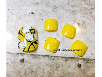 セレクトネイル ココ 秦野店(SELECT NAIL COCO)/foot レトロフラワー