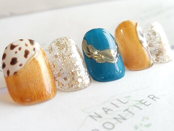 ネイルフロンティア 吉祥寺(NAIL FRONTIER)/すず♪秋色牛柄11980円