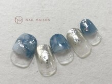 ネイルメゾン 梅田(NAIL MAISON)/ブルーもやもやミラー