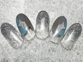 塗りかけネイル