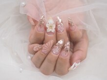 アモーレ 心斎橋店(amore)/ハイビスカスネイル￥8690