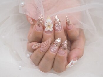 アモーレ 心斎橋店(amore)/ハイビスカスネイル¥8690
