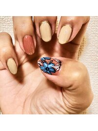 フラワーアートネイル☆