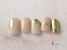 アイネイルズ 横浜EAST店(I-nails)/ピスタチオメタリックネイル